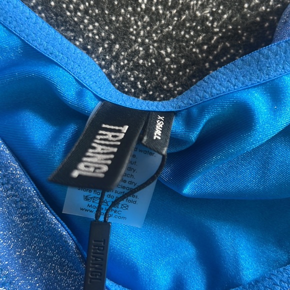 TRIANGL Mica marine sparkle.  XXS. Brand new never worn. - Picture 8 of 9